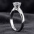 1 Carat Lab Grown Diamond Tapered Solitaire Engagement Ring Side