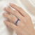 7-Stone Blue Diamond Anniversary / Wedding Ring On Hand