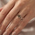 1 Carat Brown Diamond Solitaire Engagement Ring With Split Shank On Hand