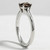 1 Carat Fancy Brown Diamond Solitaire Engagement Ring Flared Band Side