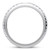 Curved Diamond Wedding Band Stackable Enhancer Ring Side