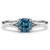 Fancy-Blue Diamond Solitaire Engagement Ring Split Design