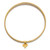 Textured 14k Tri-Color Gold 7-Strand Slip-On Bangle Bracelet Side
