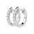1/3ct Small Diamond Hoop Earrings 14k White Gold
