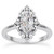Marquise-Shaped Diamond Engagement Ring Nature-Inspired Mounting