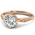 Lab Grown Diamond Vintage Style Solitaire Engagement Ring Rose Gold