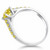 Fancy Canary Yellow Diamond Engagement Ring Side