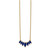 Marquise-Cut Blue Sapphire 7-Stone Necklace 14k Yellow Gold 2
