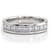 Two Carat Princess Cut Lab Grown Diamond Men's Wedding Ring
