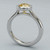 Lab Grown Canary Yellow Diamond Solitaire Engagement Ring Bezel-Set Side