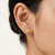 2 Carat Lab Grown Yellow Diamond Stud Earrings 14k Yellow Gold On Model