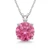 2.5ct Natural Pink Sapphire Solitaire Pendant Necklace 14k Gold