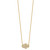 Lab Grown Diamond Hamsa Necklace 14k Yellow Gold 18" Chain Hanging