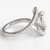 Oval Lab Grown Diamond Engagement Ring Bypass Style Side