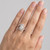Oval Lab Grown Diamond Engagement Ring Bypass Style On Hand