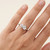 Petite "Toi et Moi" One Carat Lab Grown Diamond 2-Stone Ring On Hand