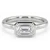 Emerald-Cut Lab Grown Diamond East-West Solitaire Engagement Ring