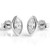 Marquise-Cut Lab Grown Diamond Stud Earrings 14k White Gold