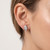 Marquise-Cut Lab Grown Diamond Stud Earrings On Model