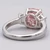 Lab Grown Radiant-Cut Pink Diamond Three-Stone Engagement Ring Side