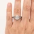 Oval Lab Grown Diamond Solitaire Engagement Ring Nature-Inspired Leaf Design On Hand