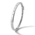 Scattered Diamond Hinged Bangle Bracelet 18k White / Yellow Gold Angle