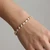 Mixed Shape Lab Grown Diamond Tennis Bracelet 14k Yellow Gold On Hand