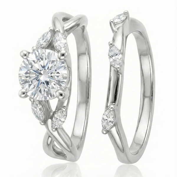 Simple Rings Matching Matching Engagement Ring Sets | Perfectly Paired Bands | Jewelry Point