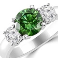 Green Diamond Rings