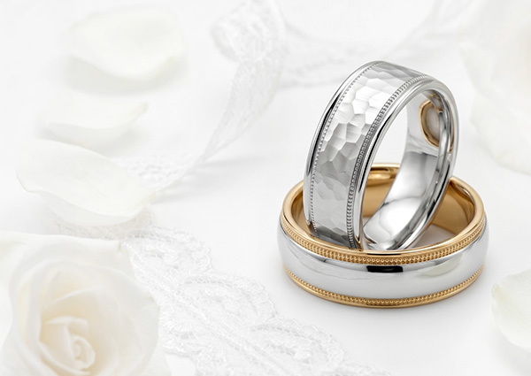 Solid Gold and Platinum Wedding Bands