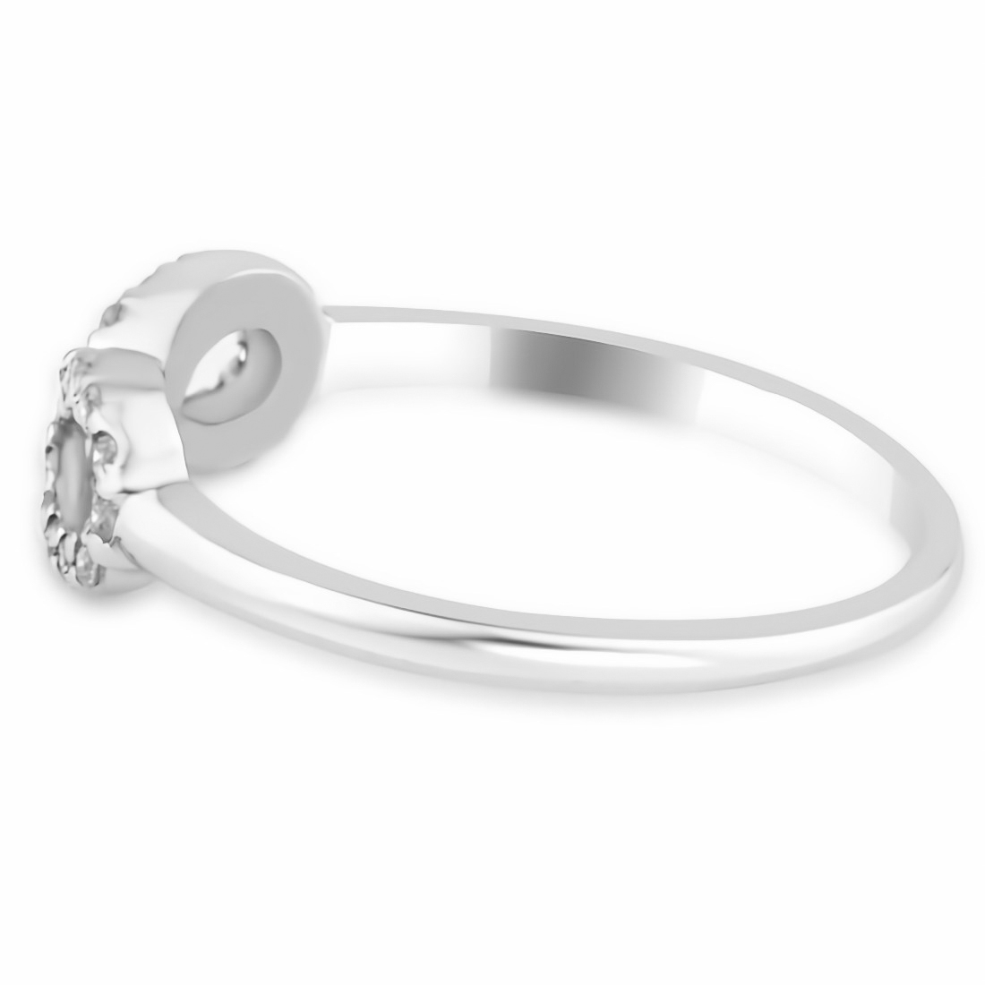 Fine Diamond Infinity Promise Cocktail Ring Gold or Platinum - Main Image