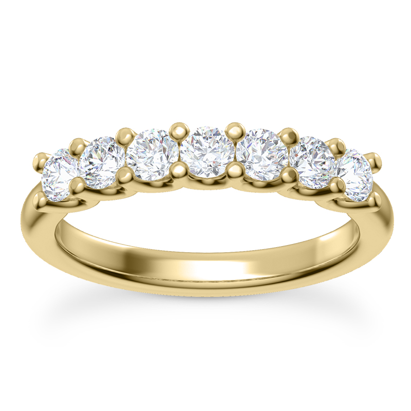 Seven Diamond Wedding Band / Anniversary Ring