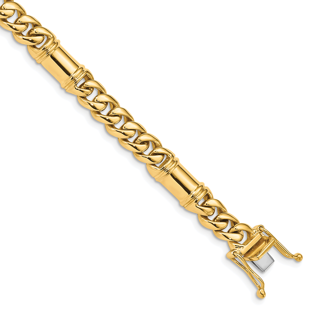 7.5mm Triple Rope Chain Bracelet in 14K Gold - 8