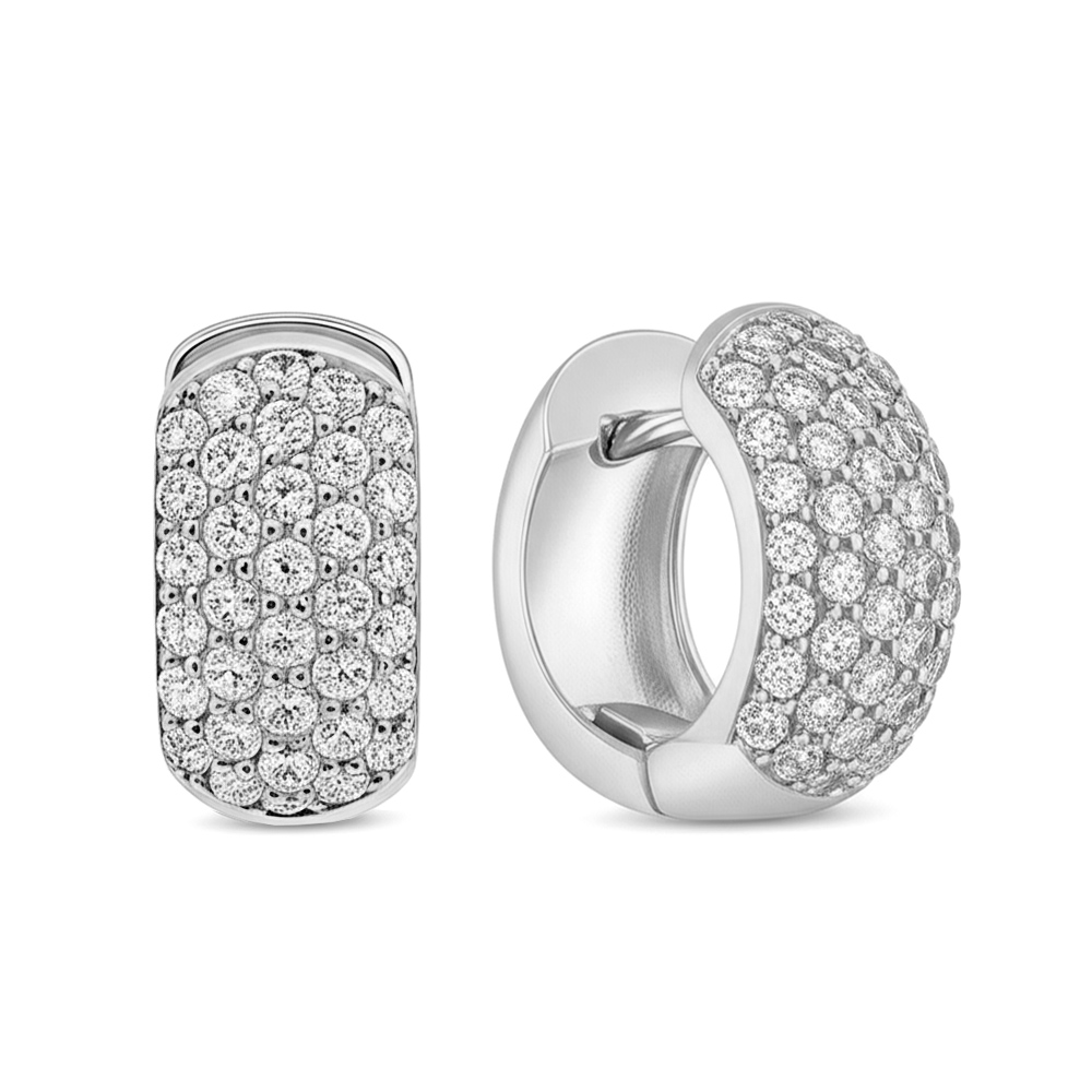 ★Numbering #3114 Pave Huggie Earing Classic Pave Huggie Earrings – Monday Monarch