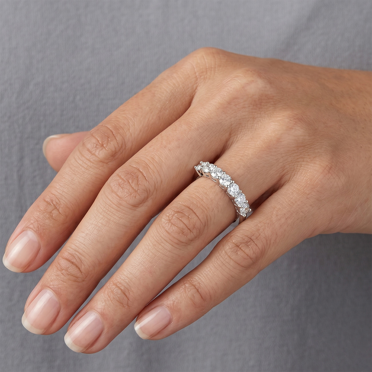 1.4ct 7-Stone Lab Grown Diamond Anniversary / Wedding Ring