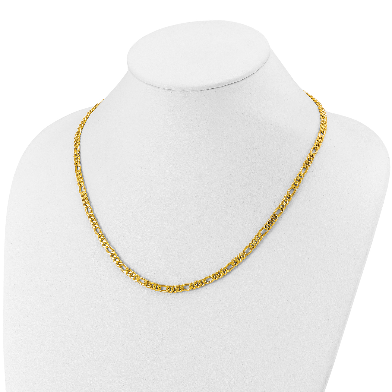 2つ Gold Figaro Chain Necklace Plated 24k | JEWELRY LIFETIME 24K