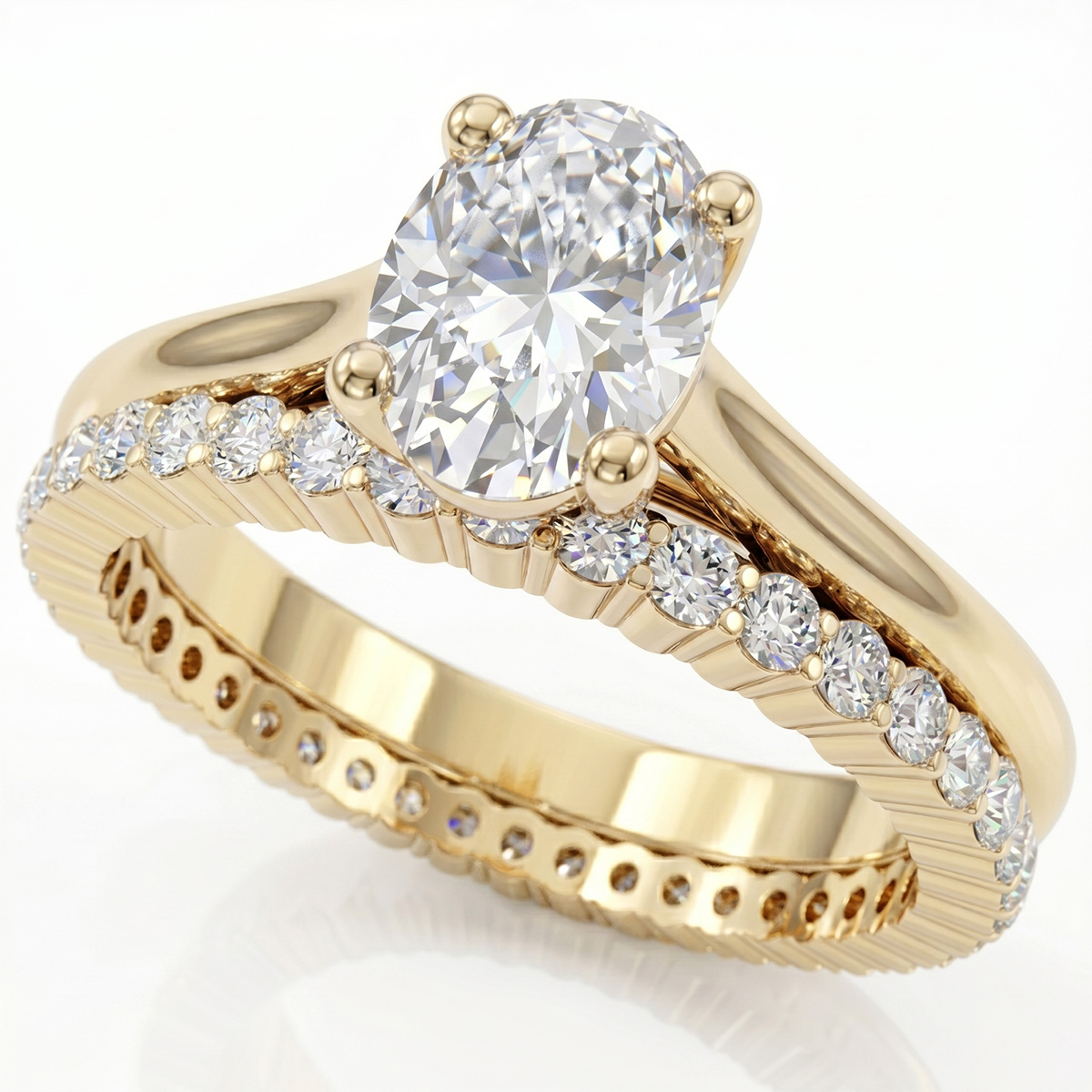 gold diamond dress rings Diamond Women's Engagement Ring, 18K Yellow Gold 1.00ct, Round Cut, Ebba GLAMIRA
