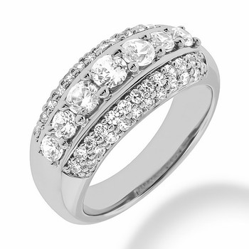 Massive 1.40ct Diamond Cocktail Anniversary Ring