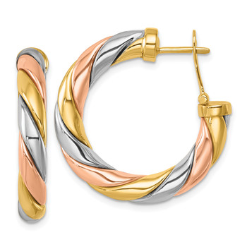 silver925］Wide hoop Pierce (Gold) – TRES