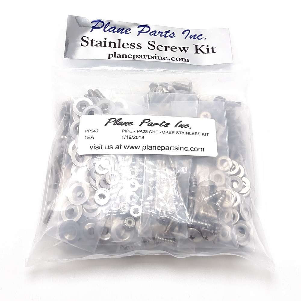 SkySupplyUSA | Piper PA28 Cherokee Stainless Screw Kit/Airframe