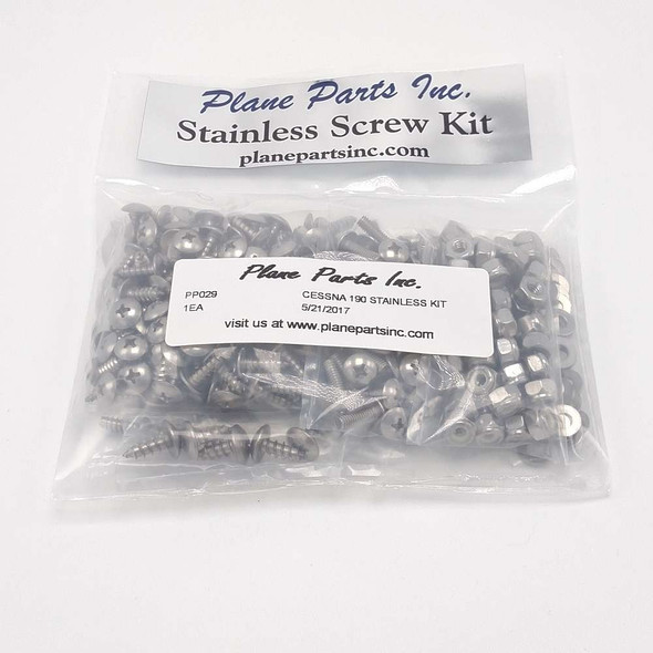 Cessna 190 Stainless Screw Kit/Airframe PP029