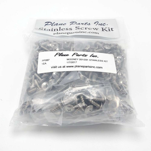 Mooney 201/231 Stainless Screw Kit/Airframe PP067