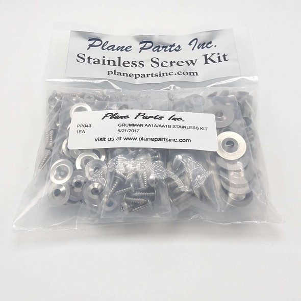 Grumman AA1A, AA1B Stainless Screw Kit/Airframe PP043