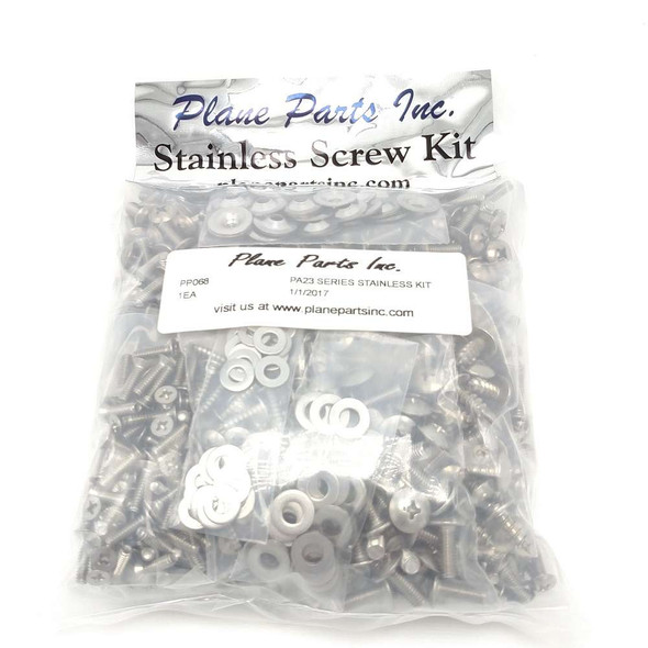 Piper PA23 Aztec Stainless Screw Kit/Airframe pp068