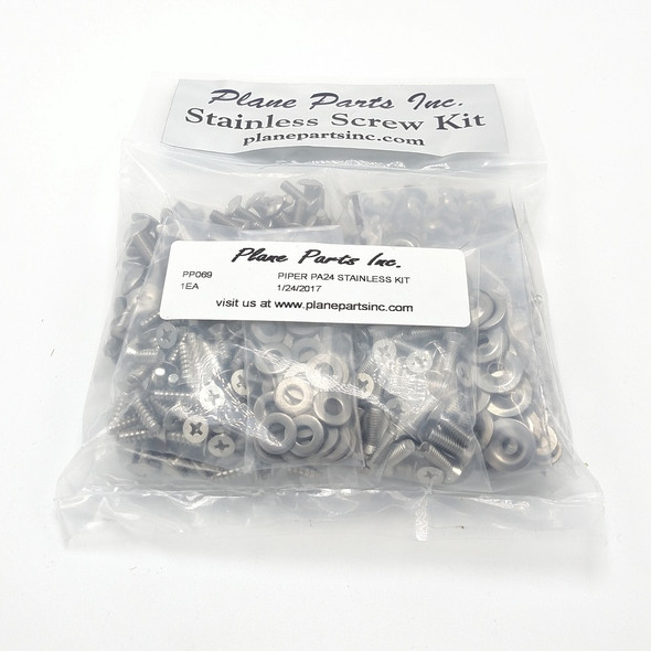 Piper PA24 Comanche Stainless Screw Kit/Airframe: pp069