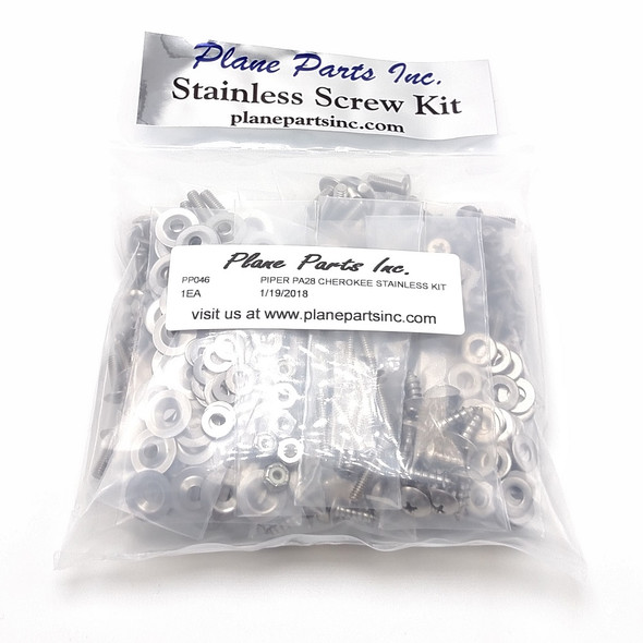 Piper PA28 Cherokee Stainless Screw Kit/Airframe: PP046