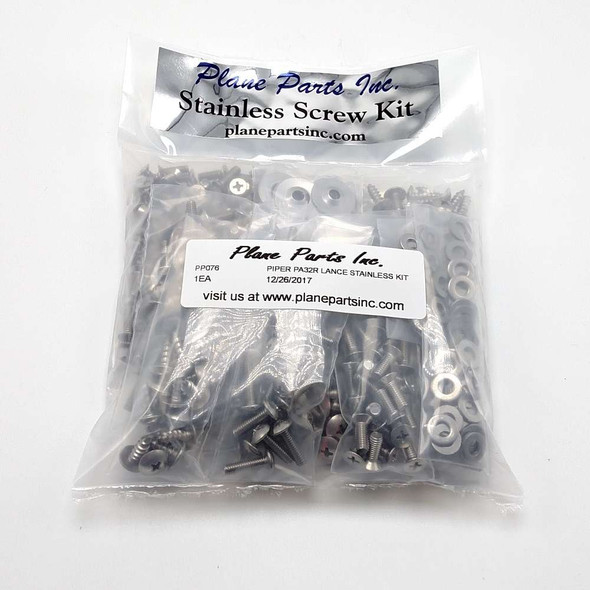 Piper PA32R Lance Stainless Screw Kit/Airframe pp076