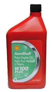 Aeroshell W100 Plus Single Grade Ashless Dispersant Engine Oil (Quart) AeroshellW100Plusquart
