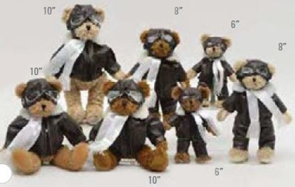 Teddy Bear-Pilot Suit-12 Inch - DISCONTINUED - LIMITED STOCK: FLYBEAR-12
