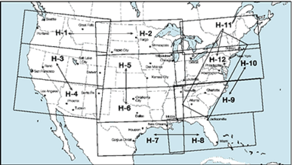 H9/10 IFR High Altitude Enroute Chart: H9/10